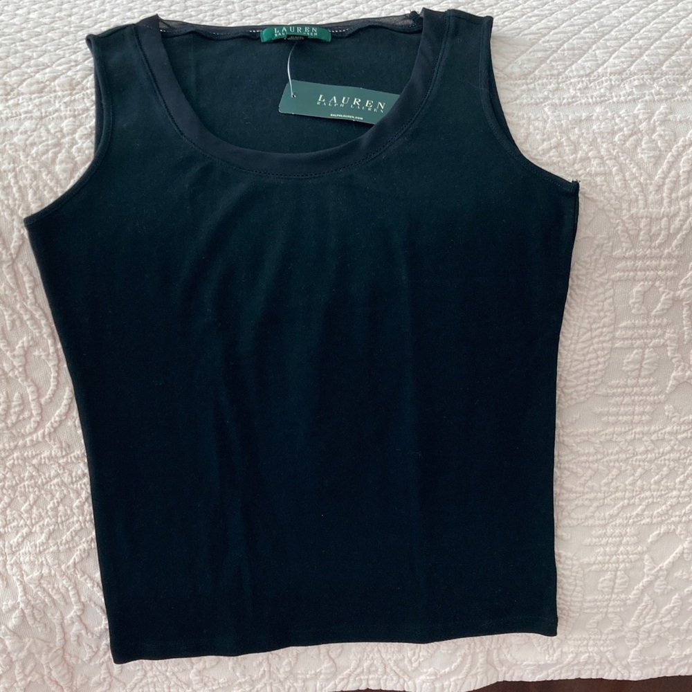 Ralph Lauren Classic Black Tank Top